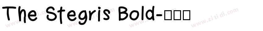 The Stegris Bold字体转换